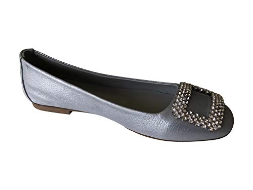 Chaussure femme ballerines babies en cuir souple noir à bride