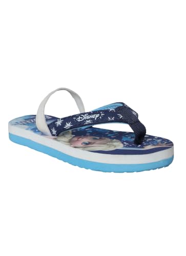 Image of Kidsville Official Frozen Elsa Printed Navy Blue Kids Girls Flip-Flop | Soft, Non-Slip, Indoor, Outdoor, House Slipper, Comfortable & Durable Footwear for Children