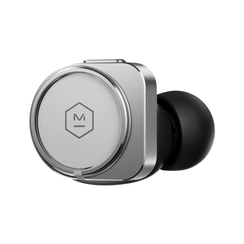 Image of Master and Dynamic MW09 True Wireless Earphones Bluetooth Noise Cancelling Headphones /Earbuds Silver /White