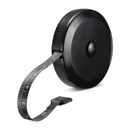 Soft Tape Measure Retractable Measuring for Body Fabric Sewing Tailor Cloth Knitting Craft Weight Loss Measurements Retractable Black Double Scales Rulers 1 Pack