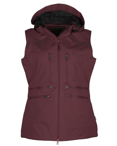 Pinewood Damen Hundesport Windblocker Weste - Windbreaker Weste Hundesport - mit vielen praktischen Taschen, abnehmbarer Kapuze und 2-Wege-Reißverschluss - langlebig