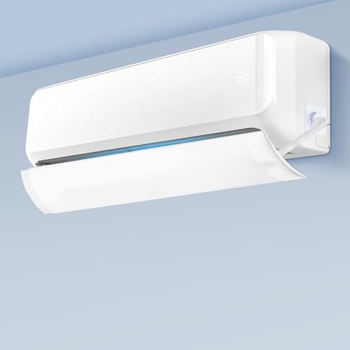 Niaetuto Deflettore Condizionatore,Regolabile 57-100CM Deflettore Aria Condizionata per Casa/Ufficio,Deflettore per Condizionatore,Deviatore Aria Condizionatore Freddo/Calda,Accessori Condizionatori