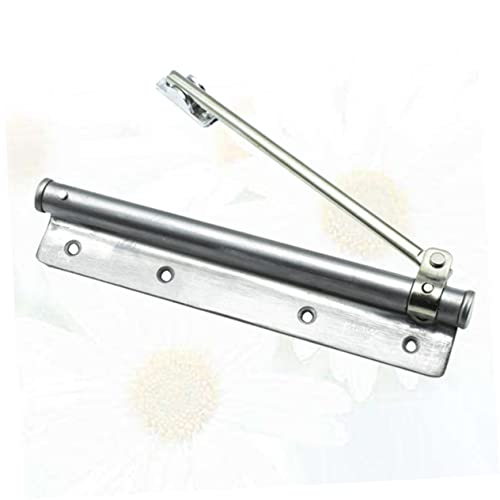 Bisagra de puerta automática LIFKOME oculta y plateada con resorte ajustable 3
