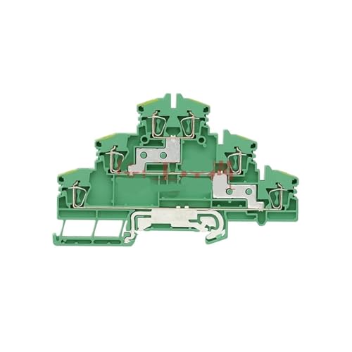 Bornier de mise à la terre ZDLD 2,5-2N PE bloc de jonction rail DIN 2.5mm²
