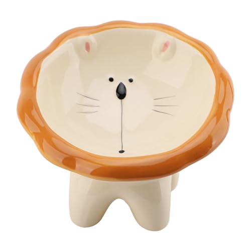 Large gamelle surélevée pour chat en céramique stable