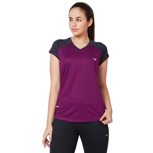 Image of berge' Ladies Polyester Dry Fit Western Shirts & Tshirts for Women, Quick Drying & Breathable Fabric, Gym Wear Tees & Workout Tops