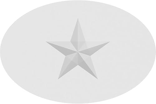 Miniatura 2 de Ekena Millwork ROSP050X033X075DAL06 Roseta estándar con borde cuadrado, 5 pulgadas de ancho x 3 14 pulgadas de alto x 34 pulgadas, PVC