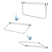 RV Hanging Shoe Shelf, Pair of Foldable Wall Mounted Shoe Rack for RV, Travel Trailer, Space Saving Aluminium Alloy Shoe Organizer, Holds All Shoe Sizes, Easy Installation (Silver)