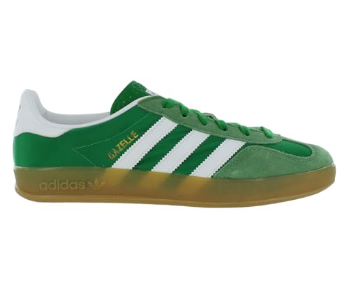 Image of adidas Gazelle Indoor Mens Shoes Size 13, Color: Green /White /Brown