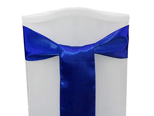 mds Pack of 50 Satin Chair Sashes Bow sash for Wedding and Events