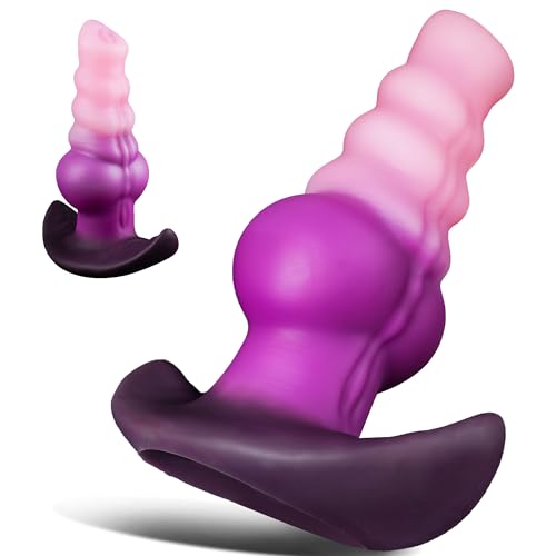Anal Butt Plug Analplug Buttplug Silikon mit Saugnapf Groß XL für Männer Frauen den Mann XXL Prostata Plug Extrem Anal Plugs Dildos Dehnung Trainer Fantasy Monster Knot Animal Dildo Sex Toys 13,46cm