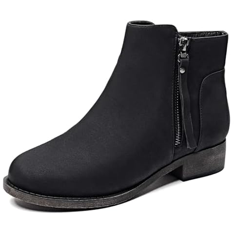 Veittes Women's Classic Side Zip Ankle Boots Cover