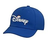 Disney Mickey Christmas Lights Holiday Trip Script Logo Adjustable Printed Baseball Hat, Royal Blue