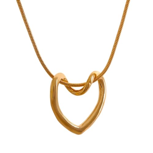 Collier cœur avec chaîne à maillons pour sublimer vos tenues