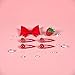 4Pcs Red Cute Strawberry Hair Clips for Girls Alligator Hair Clips Red Metal Fruit Clips Barrettes,Accessories,Clips and Barrettes Metal Buckle Decorate Care