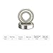 FOCMKEAS 636ZZ 10 PCS Deep Groove Ball Bearing 6×22×7mm Double Metal Shielded Ball Bearing Chrome Steel P0 Z2 Bearing for Industrial Machine,Power Tools and Mechanical Equipment