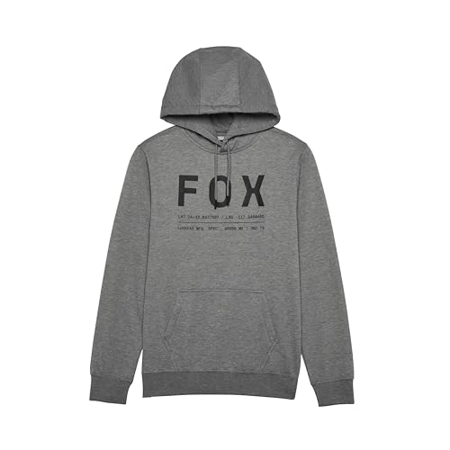 Fox Racing Men's Non Stop Fleece Pullover Hoodie, Heather Graphite, Large