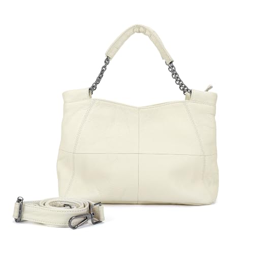 Image of Genuine Leather Women Handbags and Purses Designer Medium Tote Bag Fashion Shoulder Crossbody Satchel Hobo Bag