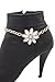 Women Fashion Jewelry Boot Bracelet Gold Metal Chain Silver Flower Ornament Shoe Charm Floral