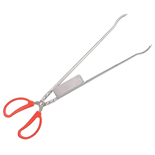 YARNOW Stainless Steel Bent Crab Clip and Loach Tong Multipurpose Non-Slip Lobster Clamping Tool for Outdoor Fishing and Sea Harvesting