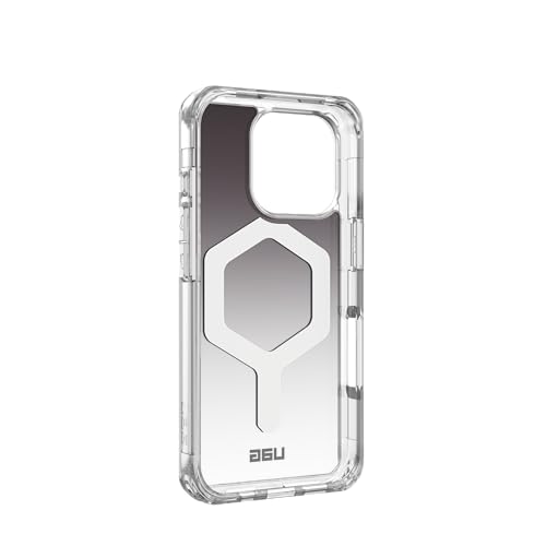 Image of URBAN ARMOR GEAR UAG [Limited Edition] Designed for iPhone 16 Pro Case 6.3 inch Plyo - Compatible with MagSafe Charging Rugged Anti-Yellowing Transparent MIL-STD Protective Cover, Black /Clear Ombre