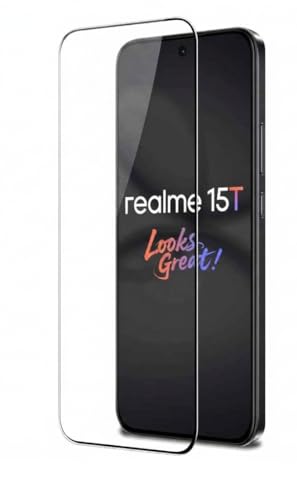 Image of DD SON Tempered Glass for Realme 15T, Realme 16,Oppo A6, Oppo F31, F31 Pro, F33, F33 Pro and Realme Narzo 90 (6.57 Inch) With Installation Kit | 9H Edge to Edge Screen Protector | Black
