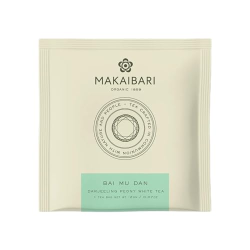 Image of Makaibari Tea Treasures -Makaibari Darjeeling Tea Bai Mu Dan Darjeeling Peony White Tea, 25 tea bags