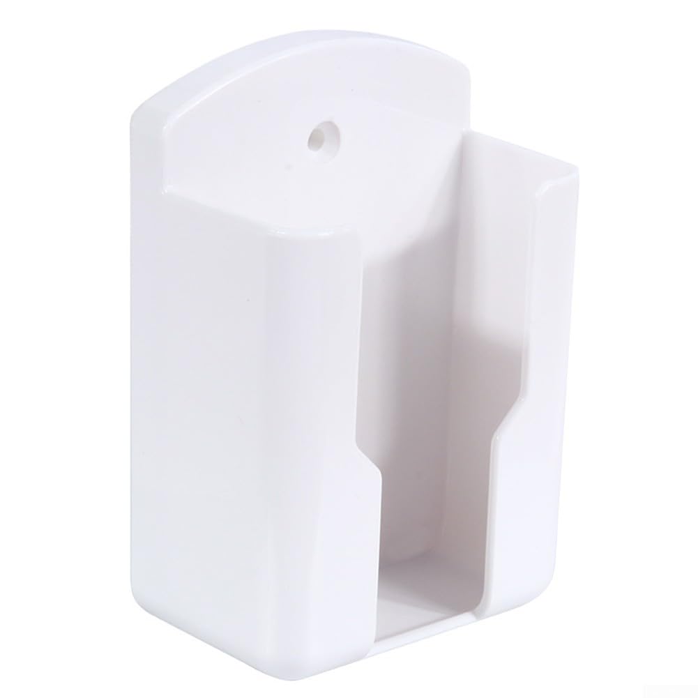 Supporto A Parete Per Telecomandi – ABS Bianco 10x6,5x4 Cm – Per Condizionatore E TV – Salvaspazio E Ordinato