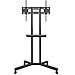 RFIVER Supporto TV Ruote per Schermo LCD/LED/Plasma da 32-75 Pollici, Carrello Porta TV con Ruote, Supporto TV da Terra Regolabile in Altezza,Max VESA 600 x 400mm, Ultra Resistente 50 kg