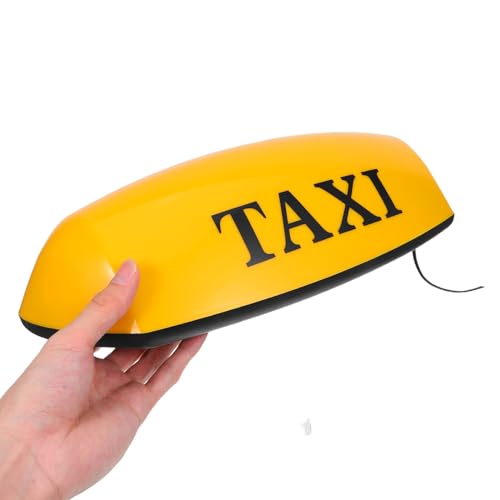 Letrero LED para taxi con ventosa amarillo resistente a la intemperie 4