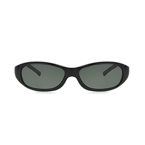 Dioptics Haven-Avalon Polarized Rectangular Fits Over Sunglasses, Black, Medium2