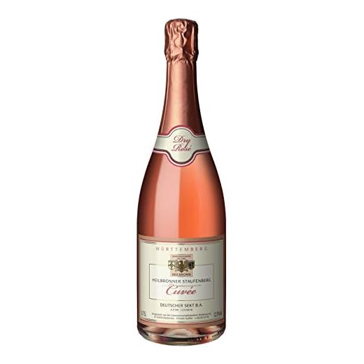 Württemberger Sekt/Secco/Perlwein/Bowlen Heilbronner Staufenberg Cuvée Sekt rosé Dry (1 x 0.75 l)