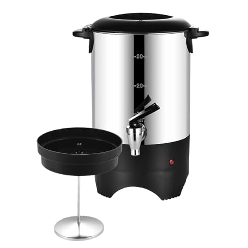 Dudass コーヒーメーカー 業務用 保温 業務用電気ケトル 5.5L 大容量 ステンレス製 保温・保冷可能 レストラン、カフェ、大規模イベントなどに最適です (コーヒーバケツ,ステンレス製蛇口)