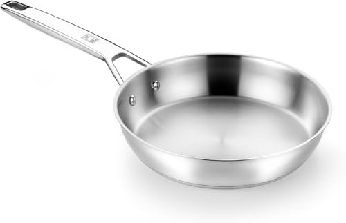 Miniatura 8 de Bra Signature Set 3 Sartenes 20-24-26, Acero Inox 18 10 Profesional Sin Antiadherente, Triple Fondo Difusor Apto Todo Tipo De Cocinas E Inducción, Acabado Pulido