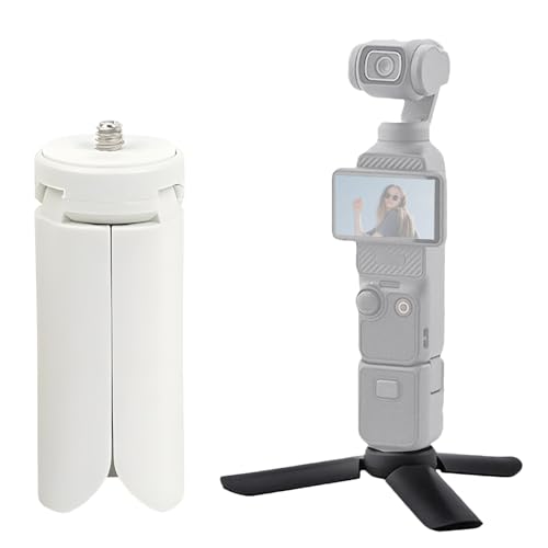 TYUANDOUER Pocket 3 Mini-Stativ für DJI Osmo Pocket 3 2 1, kompaktes faltbares Stativ für DJI OM 4/Action 3 4/GoPro Hero 12 11/für Insta360 X4/für Instax Mini PAL mit 1/4 Zoll Schraube Vlog-Stativ -