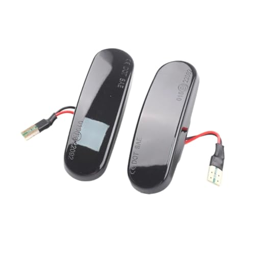 Luz indicadora lateral intermitente dinámica para Abarth Grande Punto 199 color negro