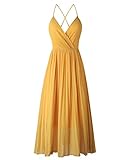 Das Damen Ärmellos Chiffon Kleid mit V-Ausschnitt ist modisch und schick, was im Sommer ein Must-Have-Kleid