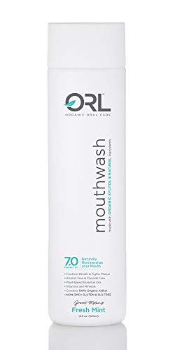 ORL Natural & Organic Mouthwash â Uniquely Formulated to Clean Your Mouth, Whiten Your Teeth, Strengthen Tooth Enamel, & Reduce Bad Breath That Also Helps to Restore Your Mouthâs Natural Perfect pH.