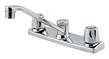 Pfister Pfirst Series 2-Handle Kitchen Sink Faucet with Side Sprayer Chrome Finish Metal Handles NSF Lead-Free Certified Decorative...