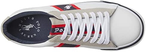 POLO RALPH LAUREN Boy's Wescott (Big Kid) White Tumbled/Navy/Red/White Pony Player 5 Big Kid M | Image 1