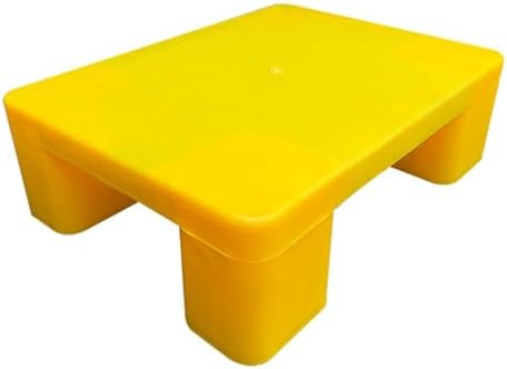 Heavy-Duty Plastic Pallet - Stackable, Easy-Clean Tray for Industrial & Lab Use, Lightweight Moisture-Proof Floor Pallets, Garage & Warehouse (Red, 60x40cm/23.6x15.7in)