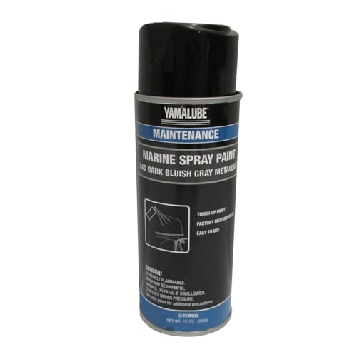 Yamaha Yamalube Marine Spray Paint-Dark Bluish Grey Metallic 1 Can #ACC-MRNPA-IT-4D