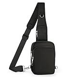 BROADREAM Sacoche Homme Anti-Vol RFID - Sac Bandoulière Étanche et Détaillable, Sac de Sport et Voyage