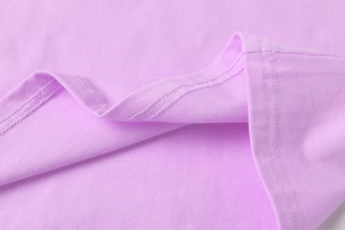 Image of Girls' Puff Sleeve Cotton T-Shirt Cute Summer Tops for Girls