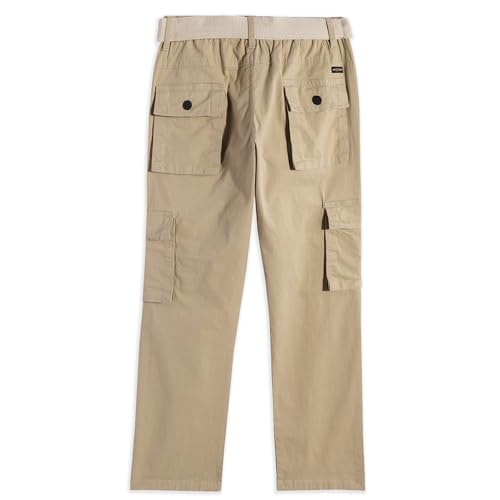Image of CAVIO Boys Cotton Solid Cargo Pants