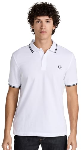 POLO UOMO FRED PERRY WHITE