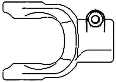 Replacement Implement Yoke - 1-3/4" fits Case IH LBX331S LBX331R fits Holland 84045872 New