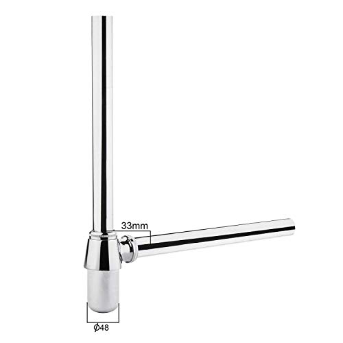 Image of Kohler Complementary Bottle Trap 350mm CP | Durable Anti-Corrosion Sink Drain Pipe Hardware| Modern Sleek Design Wall Mount Fitting|Polished Chrome Brass Basin Waste Trap for Bathrooms|3 Year Warranty
