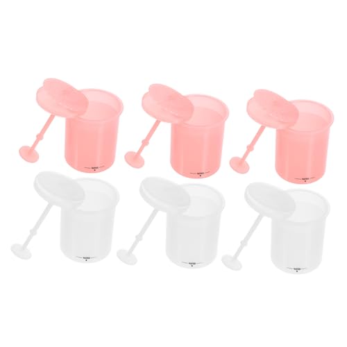 ASAKKURA 洗顔料泡立て器 プラスチック製 泡メーカー シャンプー ボディウォッシュ用 フェイス ハンド洗浄に 簡単お手入れ 6個入り