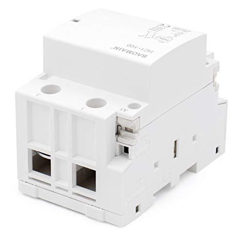 BAOMAIN 110V AC 2-Pole 100A Household Contactor, 2NO, DIN Rail Mount by Baomain - Image 3